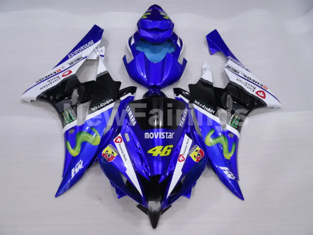 Blue and Black White Movistar - YZF-R6 06-07 Fairing Kit Vehicles & Parts > Vehicle Parts & Accessories > Motor Vehicle
