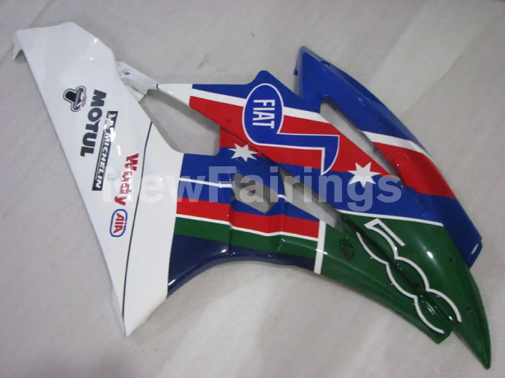 Blue and Green Red FIAT - YZF-R6 06-07 Fairing Kit Vehicles & Parts > Vehicle Parts & Accessories > Motor Vehicle Parts