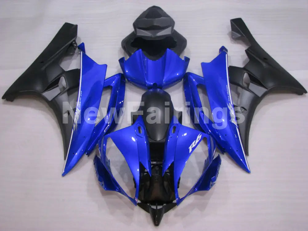 Blue and Matte Black Factory Style - YZF-R6 06-07 Fairing Kit Vehicles & Parts > Vehicle Parts & Accessories > Motor