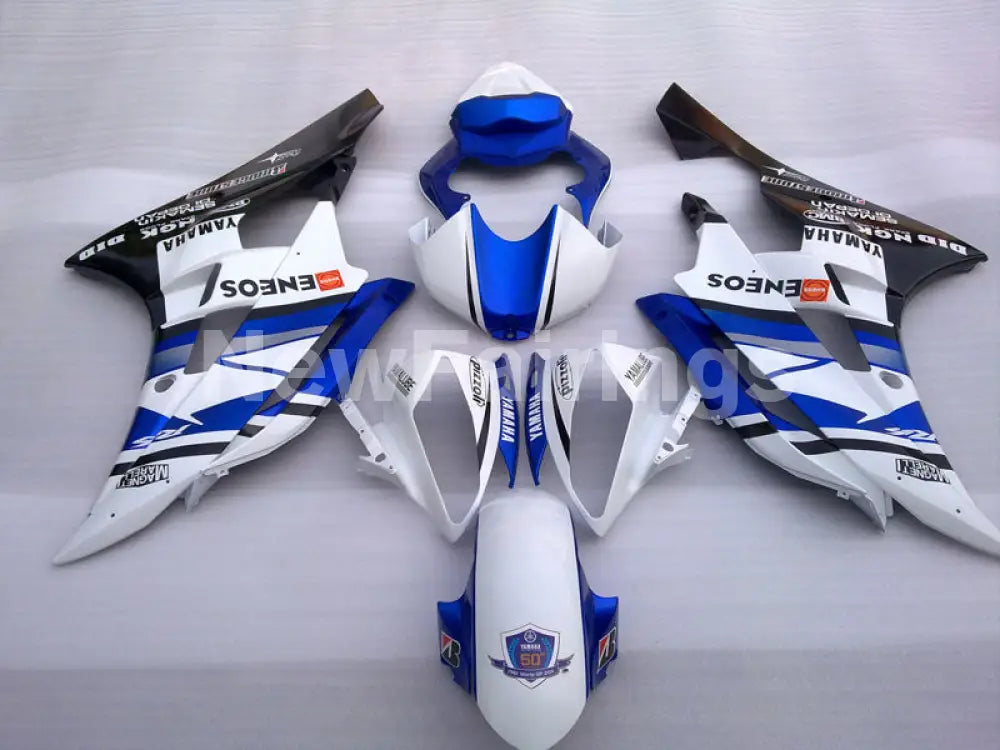 Blue and White Black ENEOS - YZF-R6 06-07 Fairing Kit Vehicles & Parts > Vehicle Parts & Accessories > Motor Vehicle
