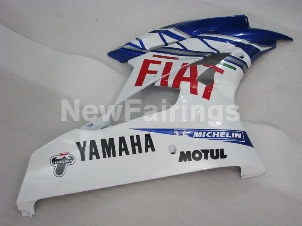 Blue and White FIAT - YZF-R6 06-07 Fairing Kit Vehicles & Parts > Vehicle Parts & Accessories > Motor Vehicle Parts >
