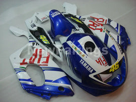 Blue and White FIAT - YZF600R Thundercat 96-07 Fairing Kit Vehicles & Parts > Vehicle Parts & Accessories > Motor