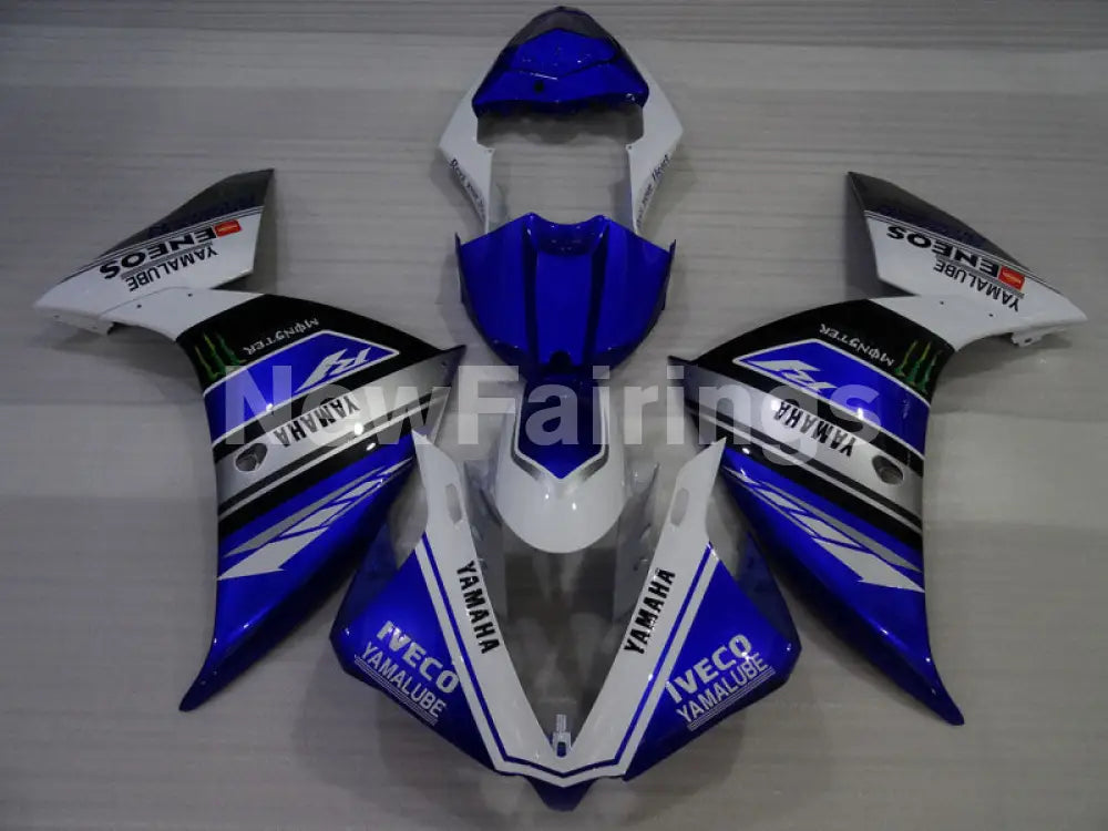 Blue and White Monster - YZF-R1 12-14 Fairing Kit