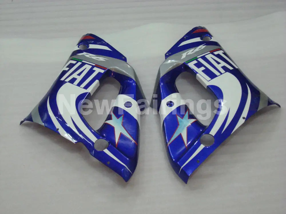 Blue and Whte Star - YZF-R6 98-02 Fairing Kit Vehicles & Parts > Vehicle Parts & Accessories > Motor Vehicle Parts >