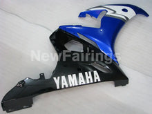 Load image into Gallery viewer, Blue Black and White Factory Style - YZF-R6 03-04 Fairing Kit