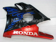 Charger l&#39;image dans la galerie, Blue and Black Red Flame - CBR600 F2 91-94 Fairing Kit -