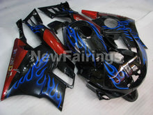 Charger l&#39;image dans la galerie, Blue and Black Red Flame - CBR600 F2 91-94 Fairing Kit -