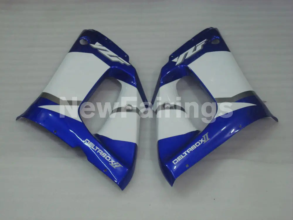 Blue and Black White Factory Style - YZF-R6 98-02 Fairing Kit Vehicles & Parts > Vehicle Parts & Accessories > Motor