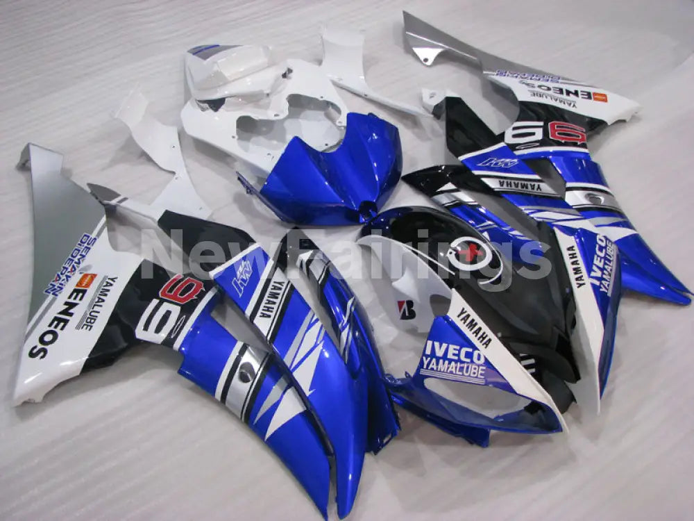 Blue White and Black ENEOS with Number 99 - YZF-R6 08-16 Fairing Kit Vehicles & Parts > Vehicle Parts & Accessories >