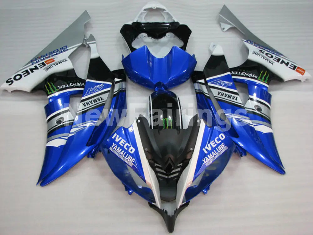 Blue White and Black ENEOS - YZF-R6 08-16 Fairing Kit Vehicles & Parts > Vehicle Parts & Accessories > Motor Vehicle