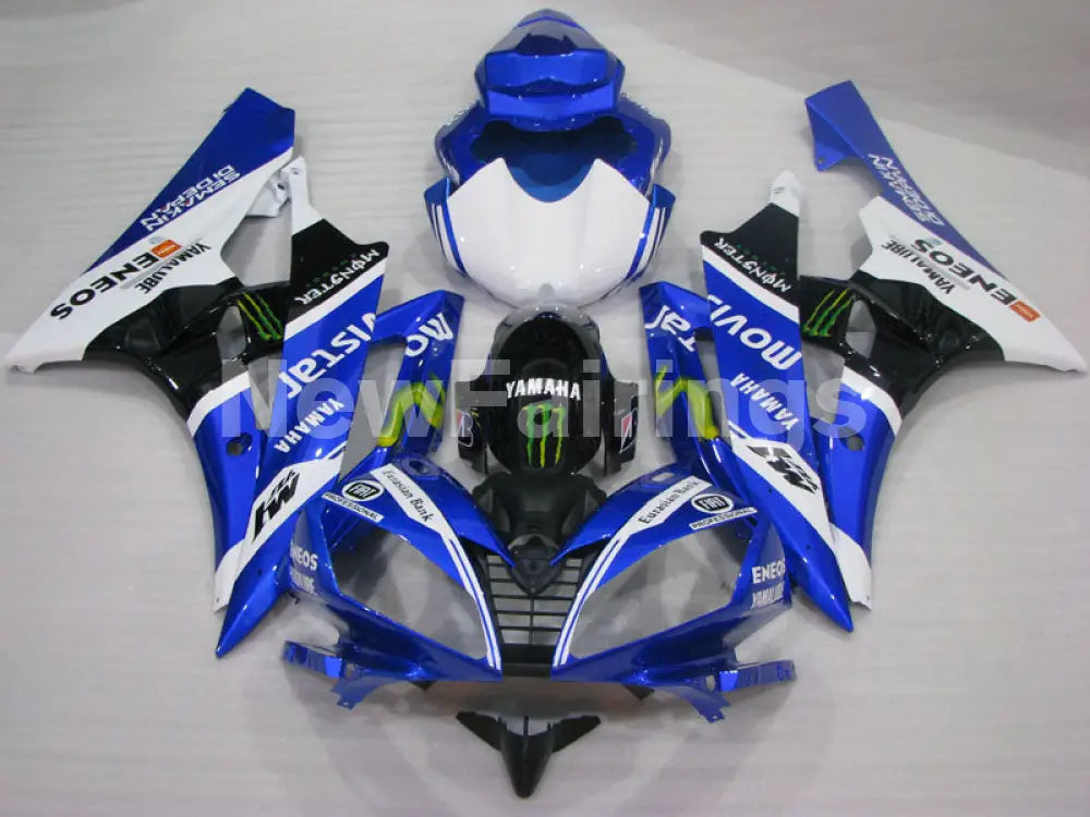 Blue and White Black Movistar - YZF-R6 06-07 Fairing Kit Vehicles & Parts > Vehicle Parts & Accessories > Motor Vehicle