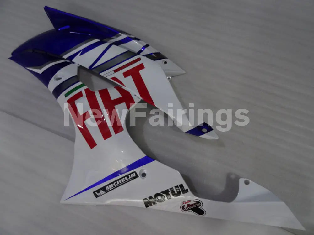 Blue and White FIAT - YZF-R6 08-16 Fairing Kit Vehicles & Parts > Vehicle Parts & Accessories > Motor Vehicle Parts >