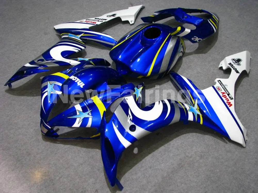 Blue White Star - YZF-R1 04-06 Fairing Kit