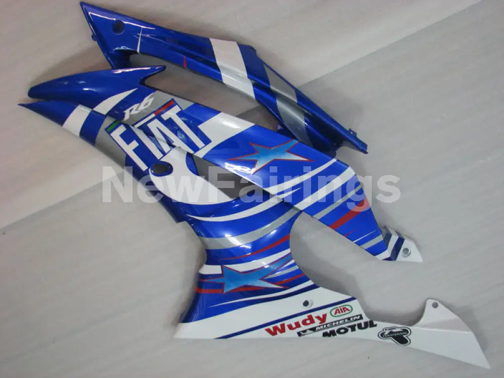 Blue and White Star - YZF-R6 08-16 Fairing Kit Vehicles & Parts > Vehicle Parts & Accessories > Motor Vehicle Parts >