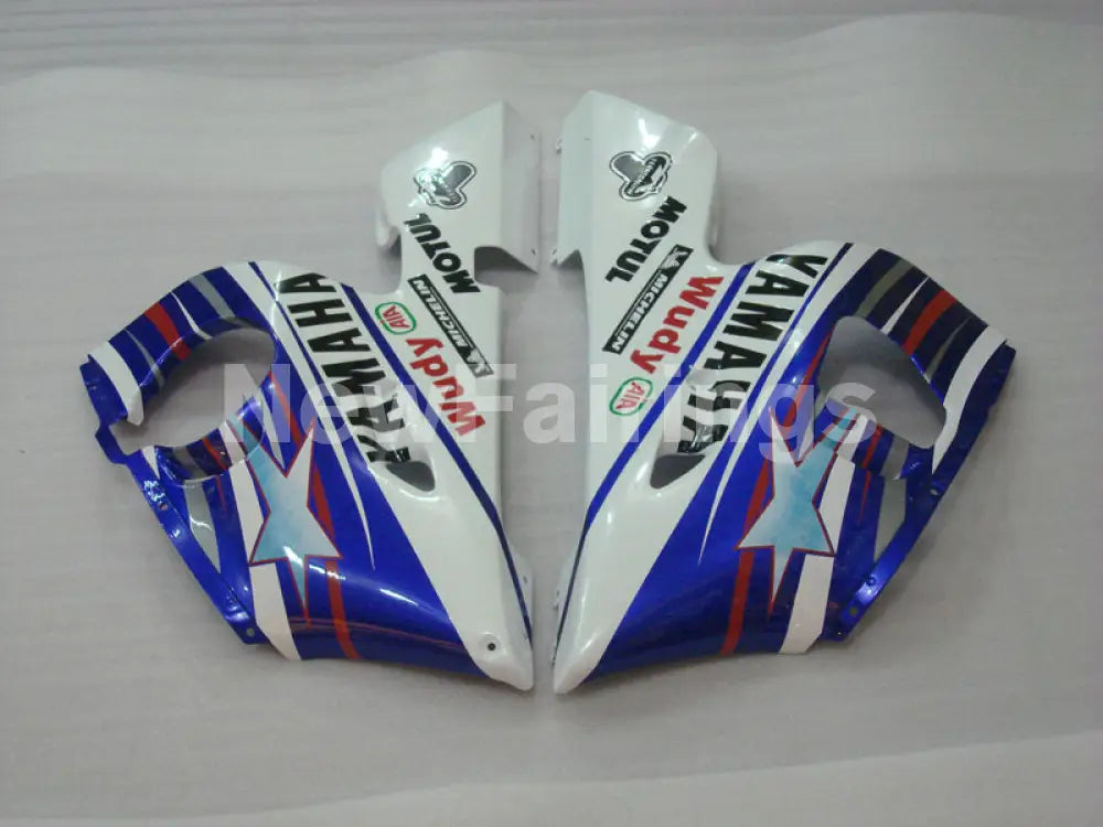Blue and Whte Star - YZF-R6 98-02 Fairing Kit Vehicles & Parts > Vehicle Parts & Accessories > Motor Vehicle Parts >