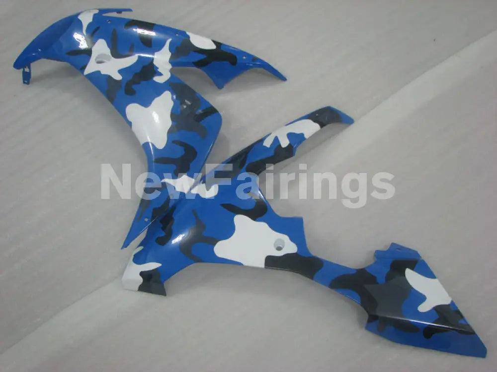 Blue with White Factory Style - YZF-R1 04-06 Fairing Kit