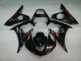 Gloss Black with Red Decals Factory Style - YZF-R6 03-04 Fairing Kit Vehicles & Parts > Vehicle Parts & Accessories >