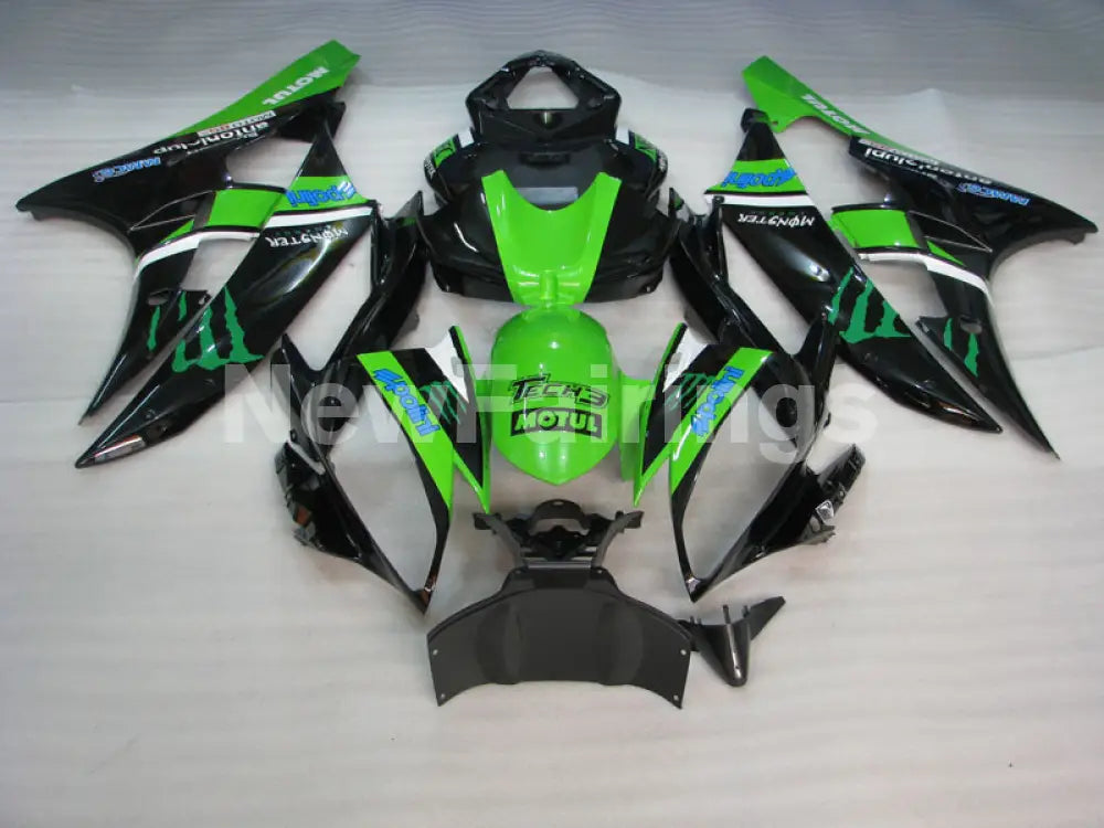 Green and Black Monster - YZF-R6 06-07 Fairing Kit Vehicles & Parts > Vehicle Parts & Accessories > Motor Vehicle Parts