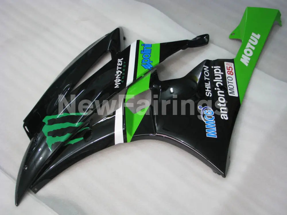 Green and Black Monster - YZF-R6 06-07 Fairing Kit Vehicles & Parts > Vehicle Parts & Accessories > Motor Vehicle Parts