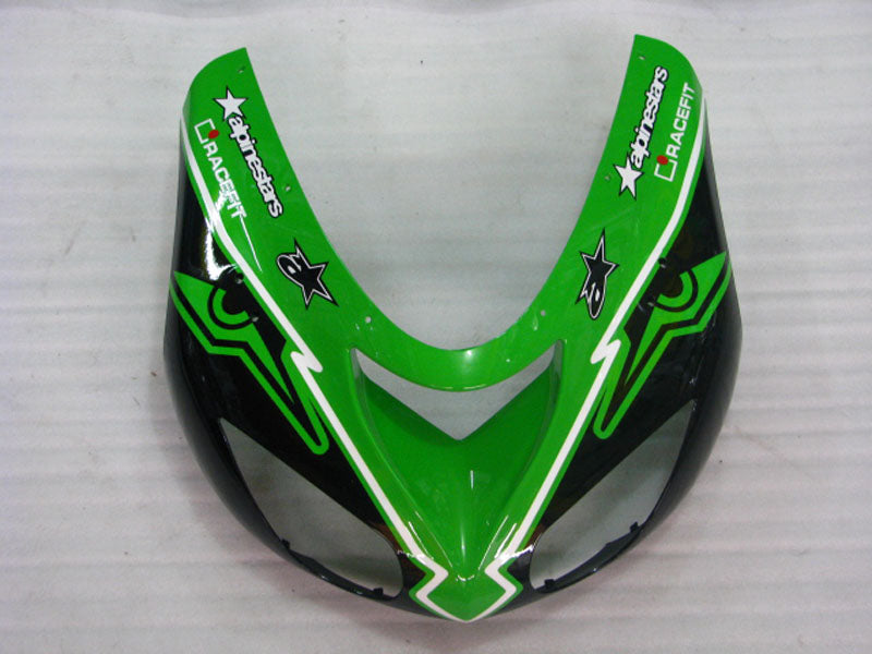 Green and Black alpinestars - NINJA ZX-10R 06-07 Fairing Kit