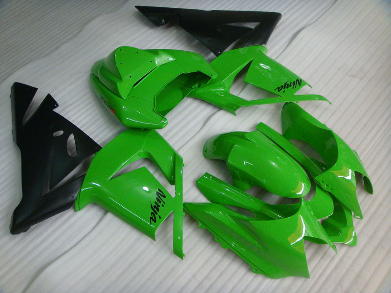 Green and Black Factory Style - NINJA ZX-10R 04-05 Fairing Kit