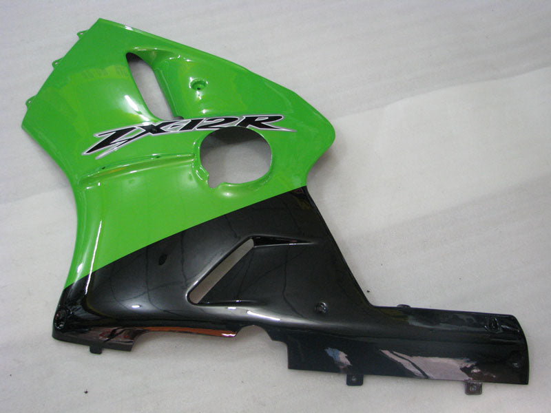 Green and Black Factory Style - NINJA ZX-12R 00-01 Fairing Kit