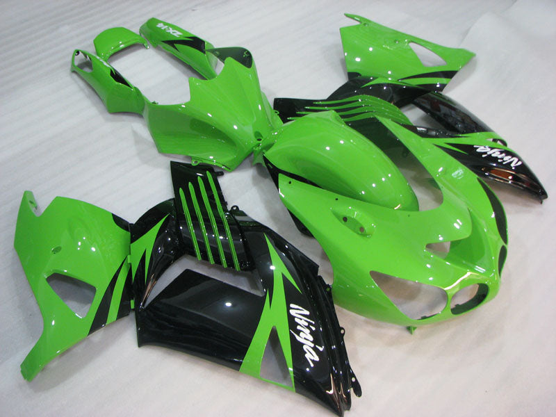 Green and Black Factory Style - NINJA ZX-14R 06-11 Fairing Kit