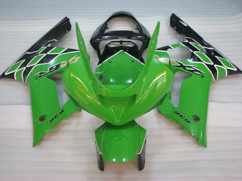 Green and Black Factory Style - NINJA ZX-6R 03-04 Fairing
