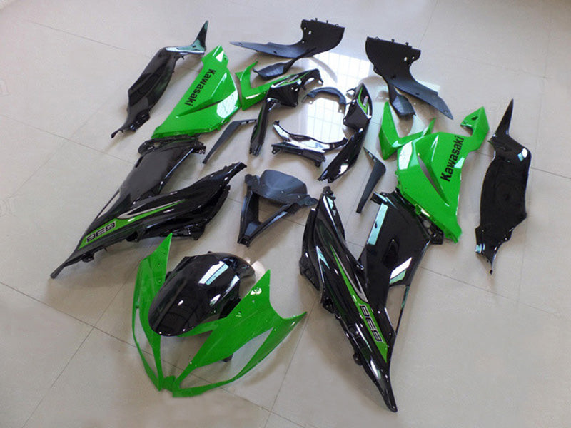 Green and Black Factory Style - NINJA ZX-6R 13-18 Fairing