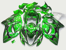 Charger l'image dans la galerie, Green and Black Flame - GSX1300R Hayabusa 08-20 Fairing Kit