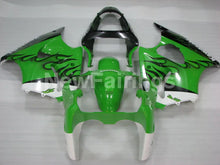 Charger l&#39;image dans la galerie, Green and Black Flame NINJA ZX 6R 00 02 Fairing Kit