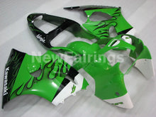 Charger l&#39;image dans la galerie, Green and Black Flame NINJA ZX 6R 00 02 Fairing Kit