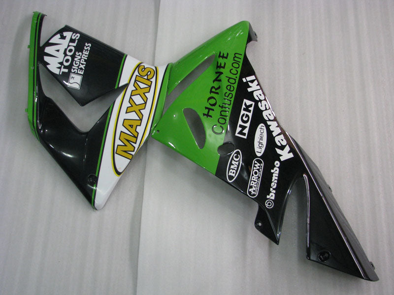 Green and Black MAXXIS - NINJA ZX-10R 04-05 Fairing Kit
