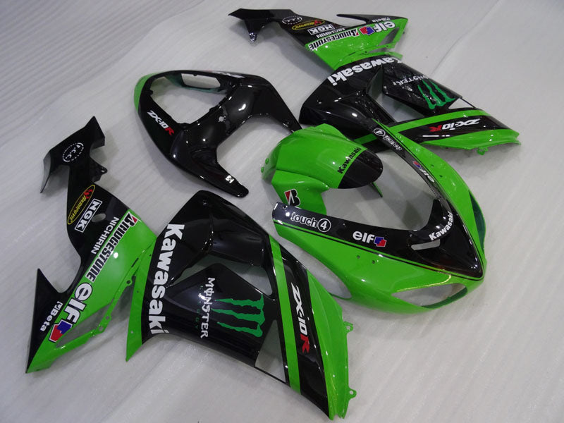 Green and Black Monster - NINJA ZX-10R 06-07 Fairing Kit