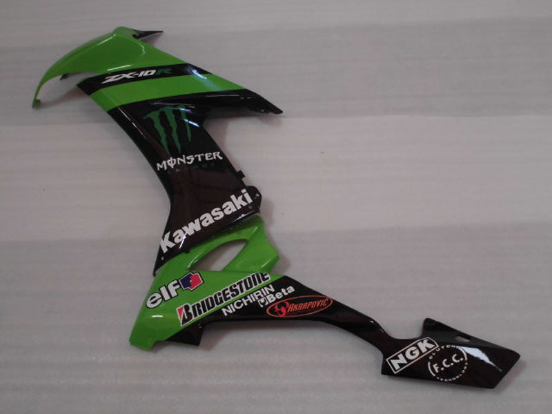 Green and Black Monster - NINJA ZX-10R 08-10 Fairing Kit