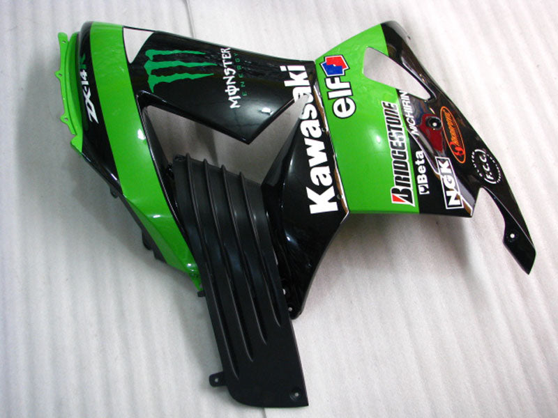 Green and Black Monster - NINJA ZX-14R 06-11 Fairing Kit