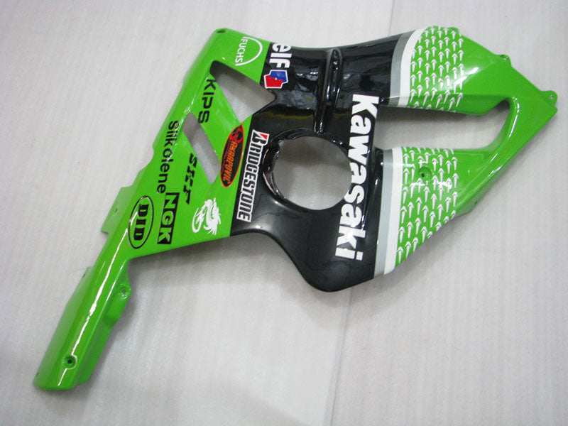 Green and Black Nakano - NINJA ZX-12R 02-04 Fairing Kit