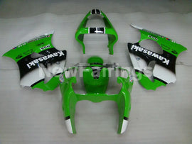 Green and Black White FUCHS NINJA ZX 6R 00 02 Fairing Kit