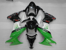 Load image into Gallery viewer, Green and Black White Monster - NINJA ZX-10R 08-10 Fairing Kit