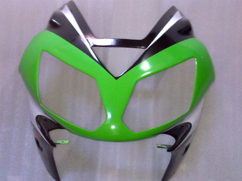 Green and White Factory Style - NINJA ZX-12R 02-04 Fairing Kit