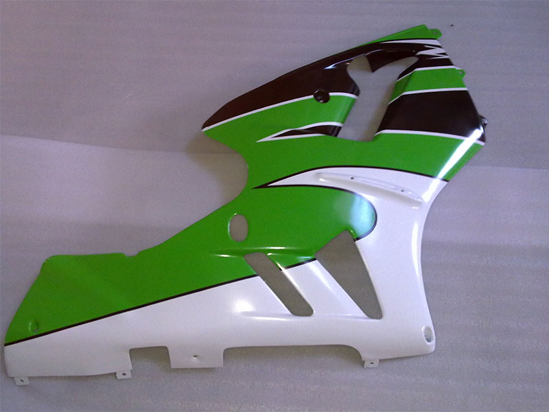 Green and White Factory Style - NINJA ZX-12R 02-04 Fairing Kit