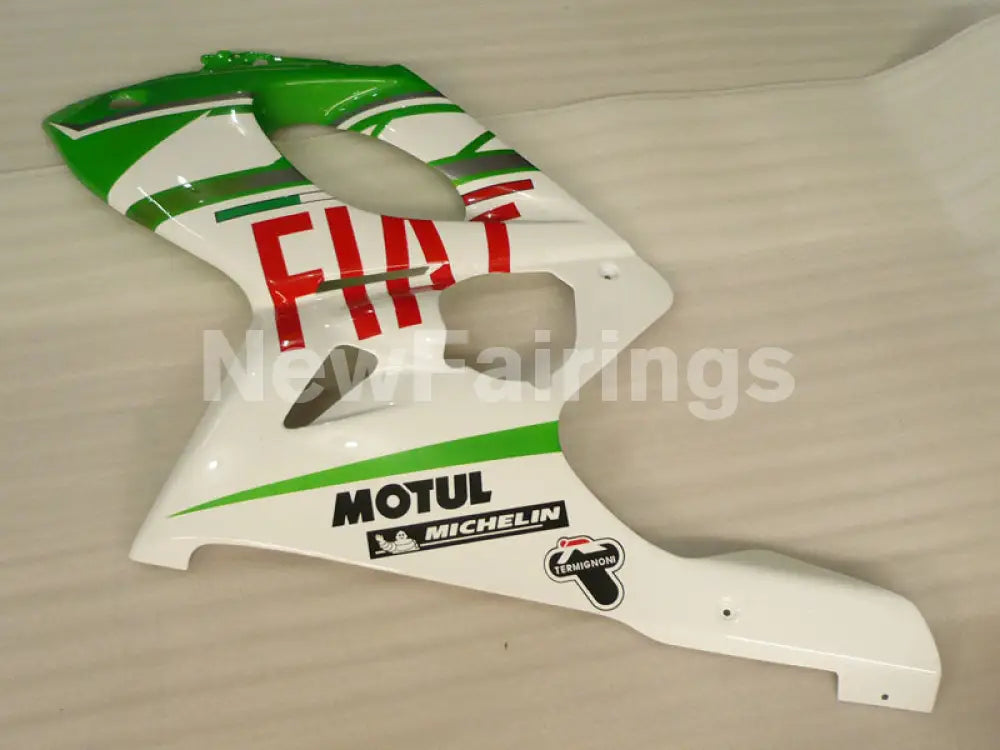 Green and White FIAT - YZF600R Thundercat 96-07 Fairing Kit Vehicles & Parts > Vehicle Parts & Accessories > Motor