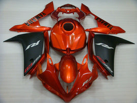 Orange and Matte Black Factory Style - YZF-R1 07-08 Fairing Kit