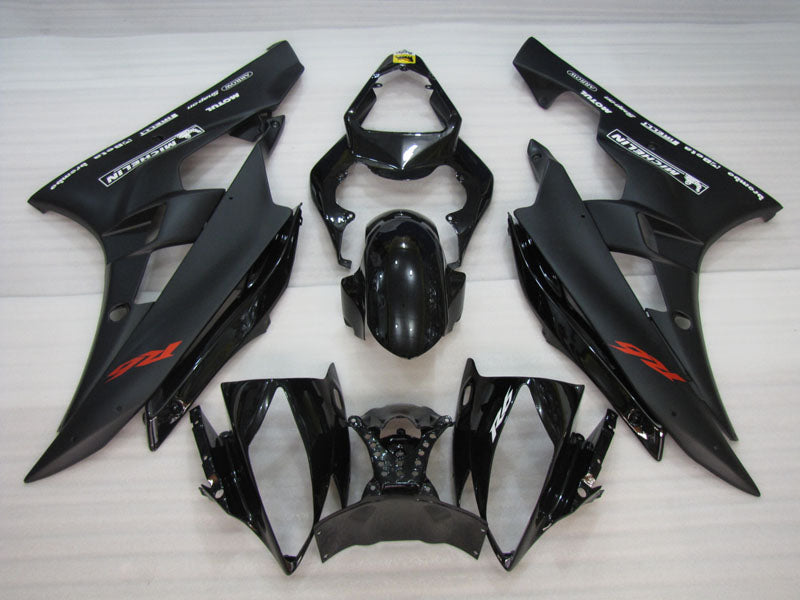 Black Matte Black Factory Style - YZF-R6 06-07 Fairing Kit