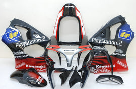 Kit de carénage noir et rouge pour Play Station - NINJA ZX-6R 00-02