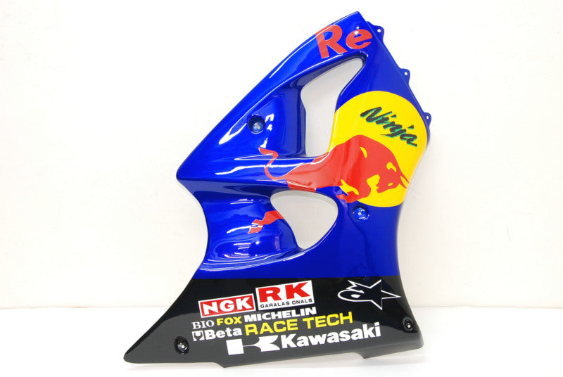 Kit de carénage bleu et noir Red Bull - NINJA ZX-6R 00-02