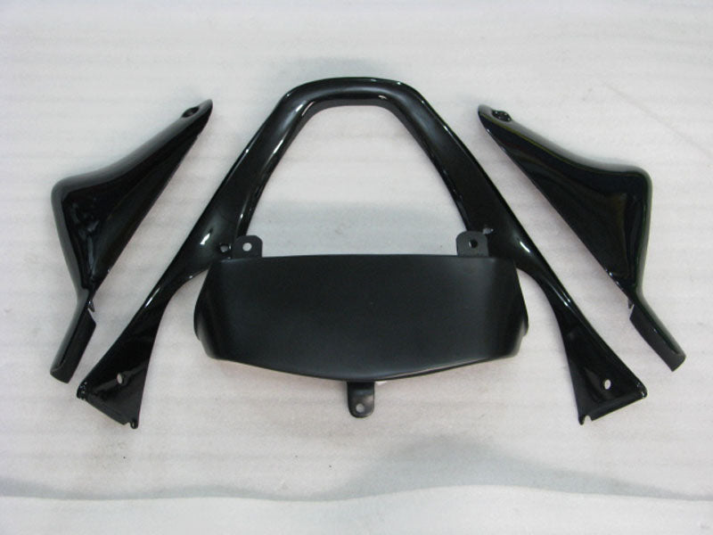 Black and White No decals - NINJA ZX-6R 00-02 Fairing Kit