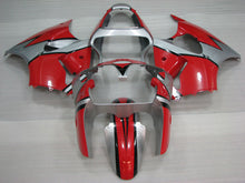 Load image into Gallery viewer, Red and Silver Factory Style - NINJA ZX-6R 00-02 Fairing Kit