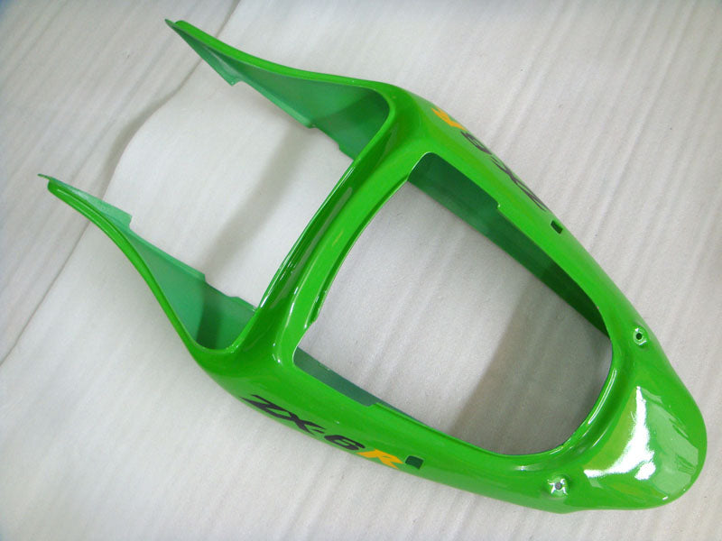 Kit de carénage vert et noir style usine - NINJA ZX-6R 00-02
