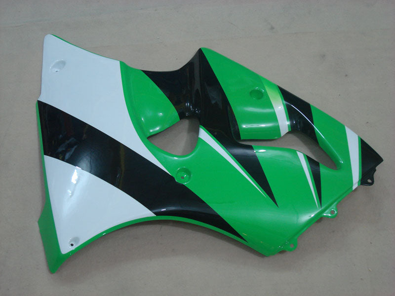 Kit de carénage vert et noir style usine - NINJA ZX-6R 00-02